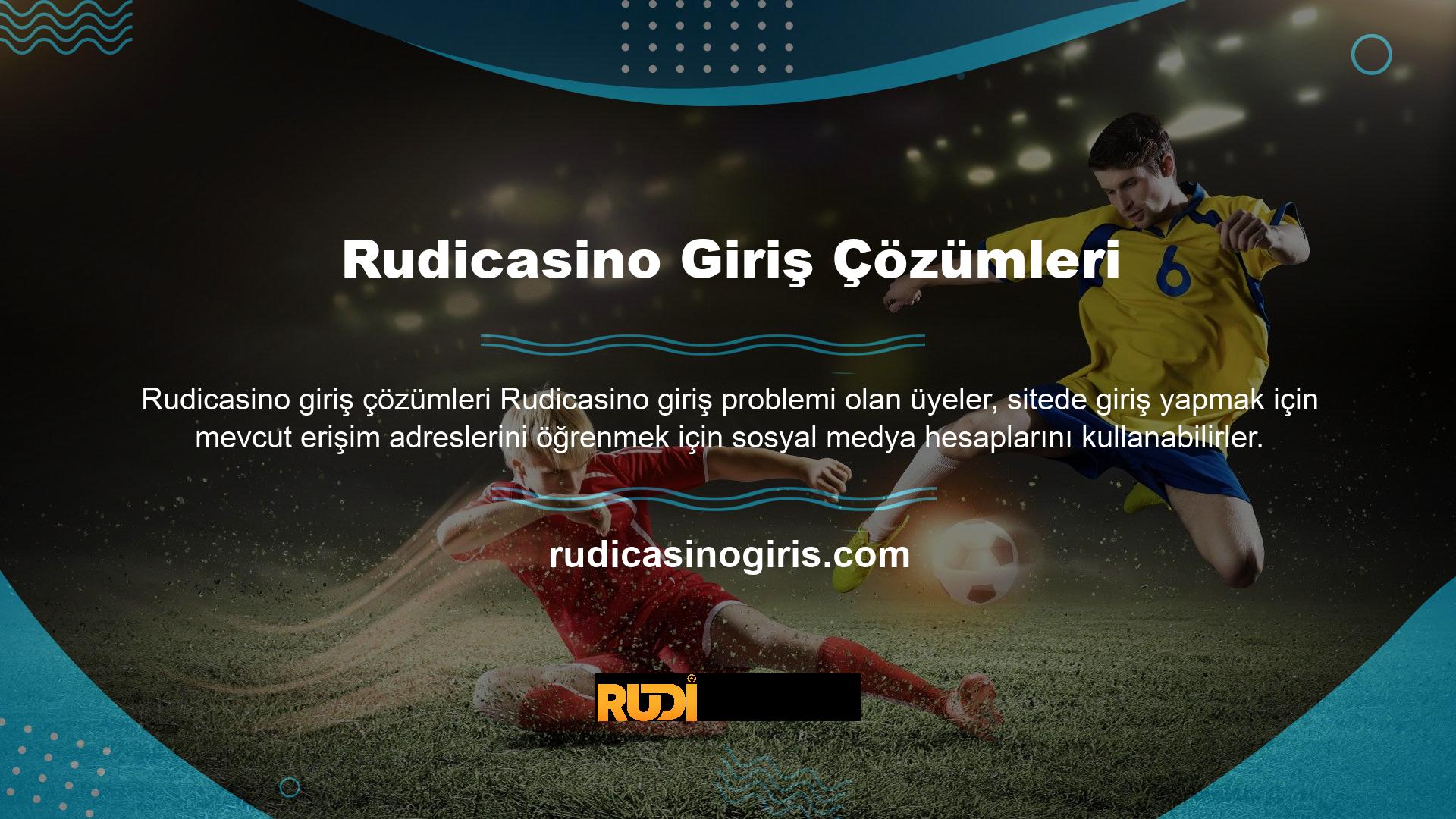 Rudicasino Twitter, Facebook ve Instagram gibi platformlar aracılığıyla etkili hizmetler sunar